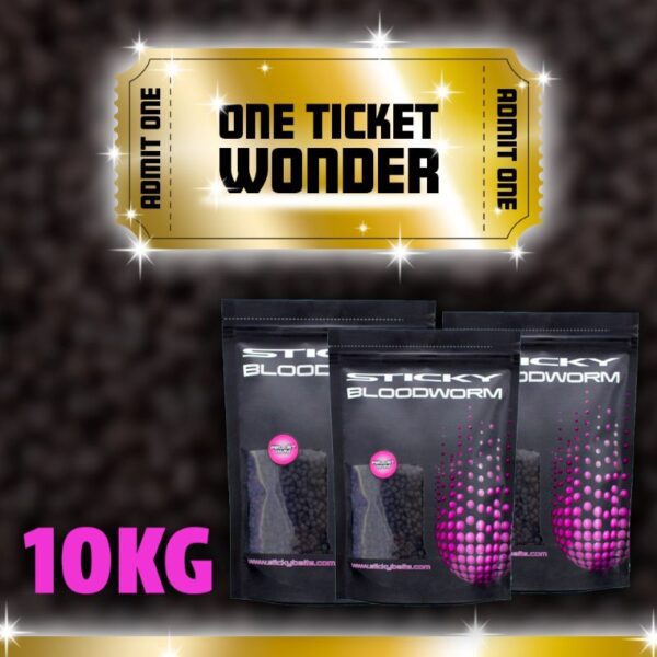 10kg Sticky Bloodworm Pellets of your Choice – ONE TICKET WONDER – AUTO DRAW