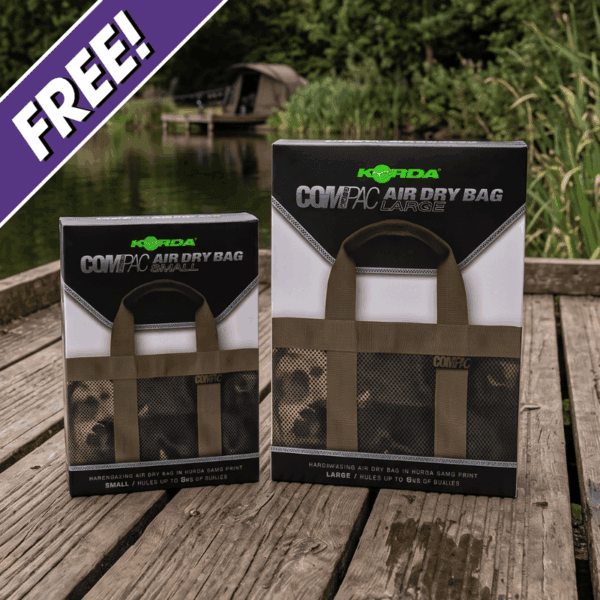 Free App Only Comp – Korda Compac Air Dry Bag Bundle – AUTO DRAW