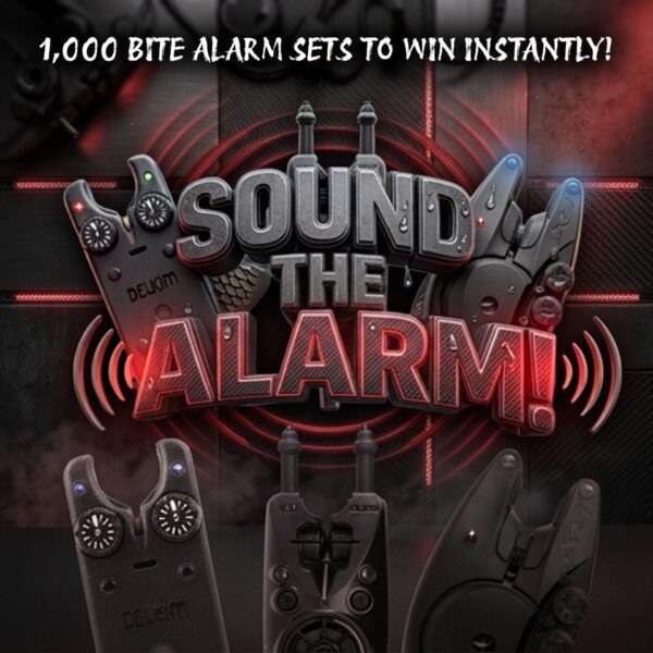 SOUND THE ALARM – 1,000 BITE ALARM SETS INSTANT WINS – Bite Alarms of your Choice End Prize