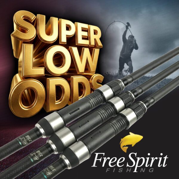 3x Free Spirit Hi-‘S’ Carp Rods – 12ft 3.5lb – SUPER LOW ODDS