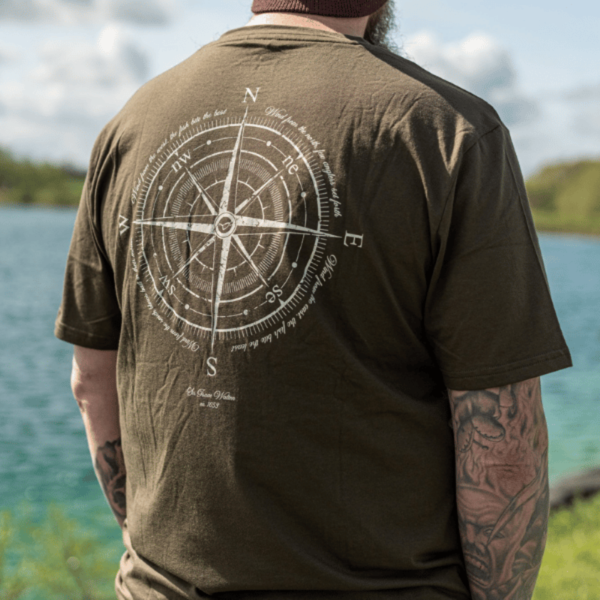 Korda Compass Tee – Dark Olive – Choice of Size – AUTO DRAW