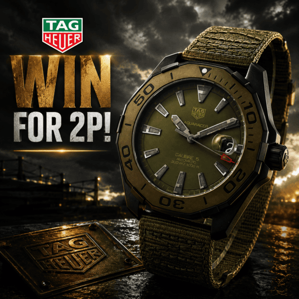 Tag Heuer Aquaracer Automatic Khaki Green Watch FOR 2P!