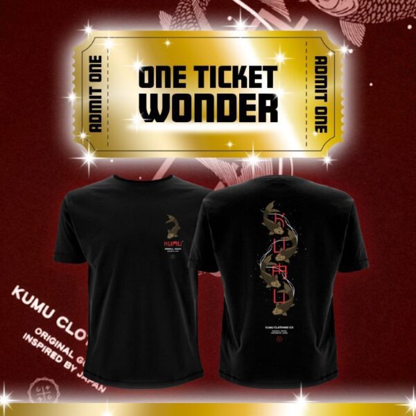 Kumu Shoal T-Shirt Choice of Size – ONE TICKET WONDER! – AUTO DRAW