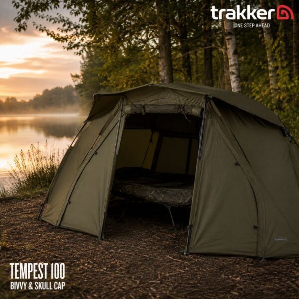 Trakker Tempest 100 Bivvy + Skull Cap