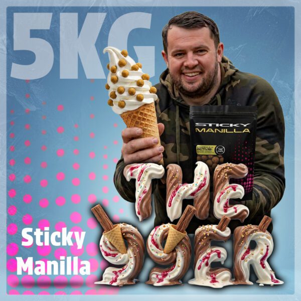 99 Tickets Only – Sticky Manilla 5kg Boilies Choice of Size – AUTO DRAW