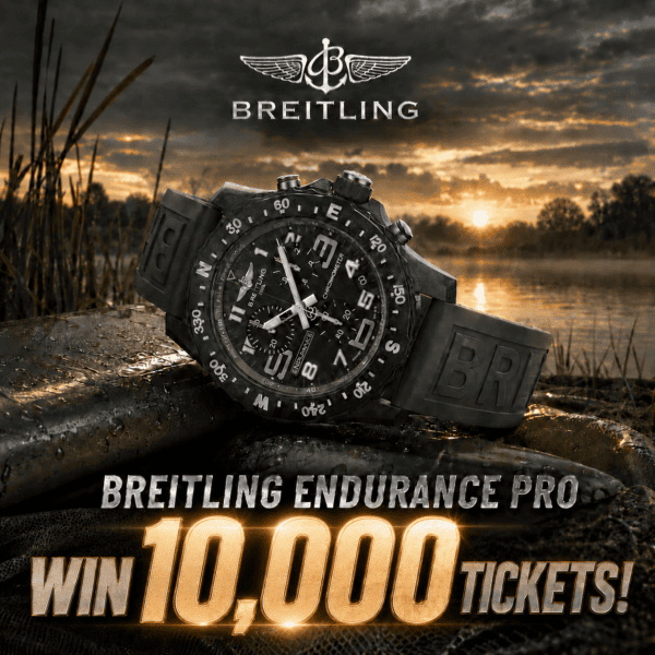 WIN 10,000 TICKETS for the Breitling Endurance Pro Green Watch – AUTO DRAW