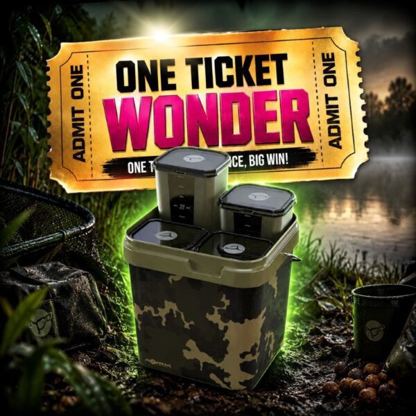 Korda Kontainer Bucket System – ONE TICKET WONDER – AUTO DRAW