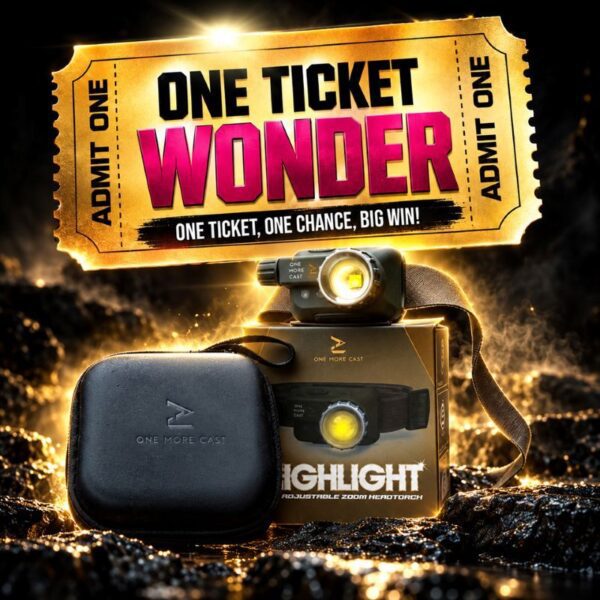 OMC Highlight Headtorch – ONE TICKET WONDER – AUTO DRAW