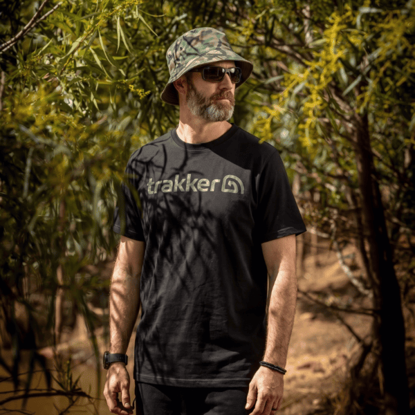 Trakker CR Logo T-Shirt Black Camo – Choice of Size – AUTO DRAW