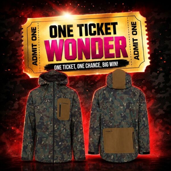 Trakker TechPro Waterproof Jacket – ONE TICKET WONDER – AUTO DRAW