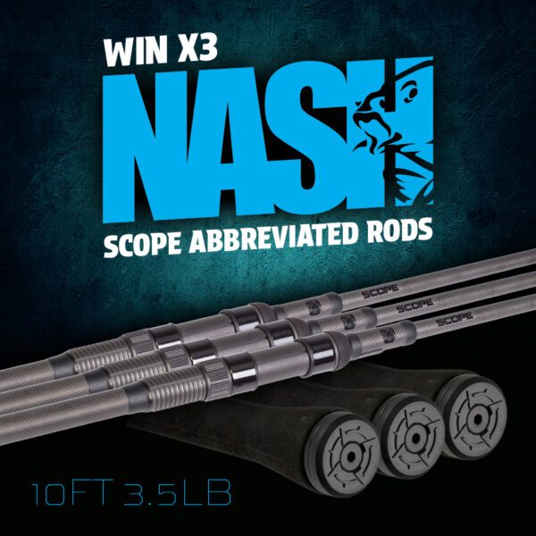 3x Nash Scope Abbreviated 10ft 3.5lb